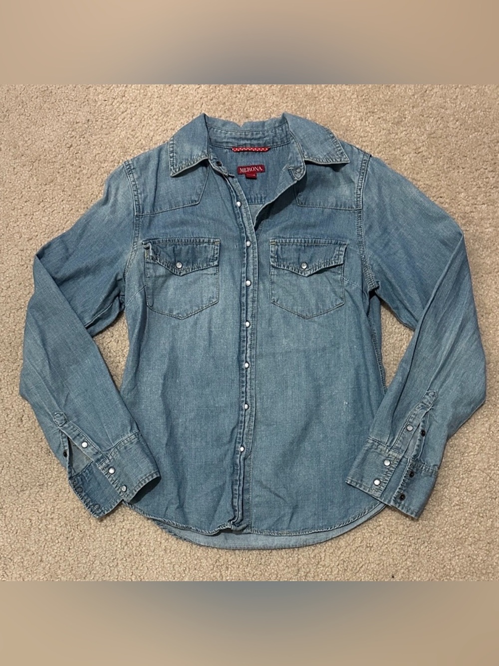 Merona Medium Wash Chambray Shirt